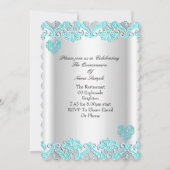 キンチアネラパーティープレッティーテールブルーハートレース 招待状 (裏面)