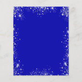 キンチアネラ ロイヤルブルー シルバー 予算 招待状 チラシ (裏面)