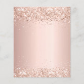 キンチアネラ ローズゴールド風船 お手頃 招待状 チラシ (裏面)