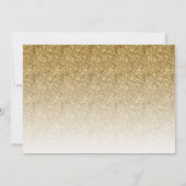 キンチアネラ 誕生日 ゴールドグリッター フォト招待状 招待状 (裏面)