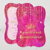 キンチェアニェラ/ハートストリングス/プリンセス/クラウン 招待状 (正面/裏面)