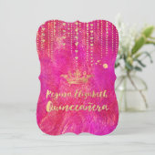 キンチェアニェラ/ハートストリングス/プリンセス/クラウン 招待状 (スタンド正面)