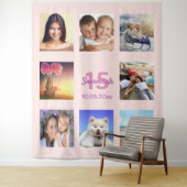 キンチェアニェラ ローズゴールド フォトコラージュ タペストリー (インサイチュ)