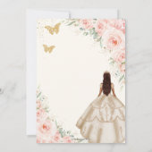 キンチェアネラのフラッシュローズシャンパンドレス 招待状 (裏面)