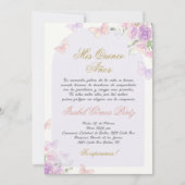 キンチェアネラ蝶の招待状（スペイン語） 招待状 (正面)