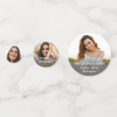 キンチェニェラの写真と金ゴールドクラウンMis XV モダン Chic コンフェッティ (正面)