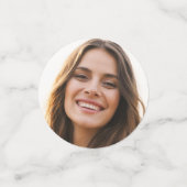 キンチェニェラの写真と金ゴールドクラウンMis XV モダン Chic コンフェッティ (スモール正面)