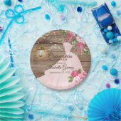 キンチェニェラの木とピンクのメイブの花 ペーパープレート (パーティー)