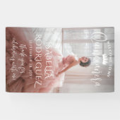 キンチェニェラへようこそ&ありがとう大きモダンな写真 横断幕 (横)