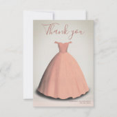 キンチェニェラカインスドレスの写真サンキューカード サンキューカード (正面)