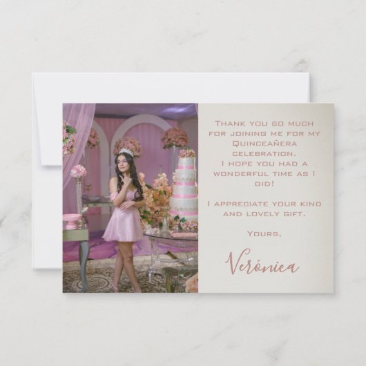 キンチェニェラカインスドレスの写真サンキューカード サンキューカード (裏面)