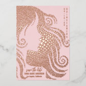 キンチェニェラシルエットバラ金ゴールド救ハート日付 箔シーズンカード (正面)