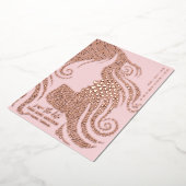 キンチェニェラシルエットバラ金ゴールド救ハート日付 箔シーズンカード (回転した状態)