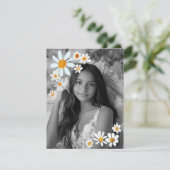 キンチェニェラデイジーブーケハン絵を描ドカスタムの写真 招待状 (スタンド正面)