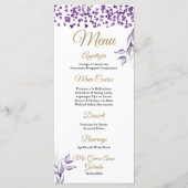 キンチェニェラパープルリーフディナーメニュー メニュー (裏面)