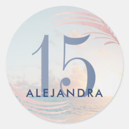 キンチェニェラビーチ15th誕生日の好意 ラウンドシール