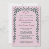 キンチェニェラフローラカスタムフレーム写真 招待状 (正面)