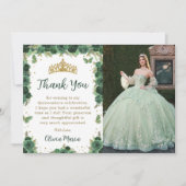 キンチェニェラフローラバターフリー写真サンキューカード 招待状 (正面)