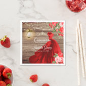 キンチェニェラ木と赤い花 スタンダードカクテルナプキン (インサイチュ)