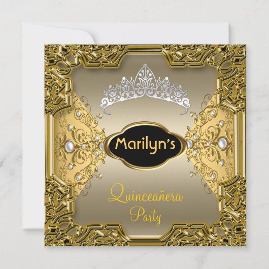 キンチェニェラ誕生日パーティー15日 招待状 (正面)