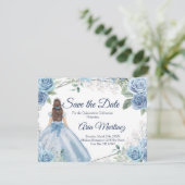 キンチェニェラ15アノスダスティブルー日付を保存 サンキューカード (スタンド正面)