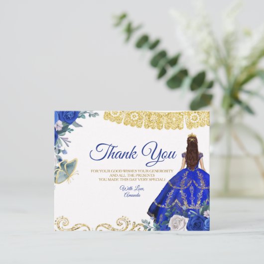 キンチェニェラ15アノス王室のブルーサンキューカード サンキューカード (スタンド正面)