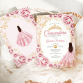 キンチャネラ ピンク ゴールド フラワーズ 招待状