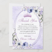 キンチャネラ 花の蝶のティアラ お礼のカード 招待状 (正面)