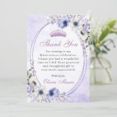 キンチャネラ 花の蝶のティアラ お礼のカード 招待状 (スタンド正面)