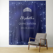 キンチャネラ 青いグリッター ダスト オーダーメイド 名前 タペストリー (インサイチュ)