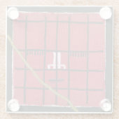 キンツギレッド顔 ガラスコースター (裏面)