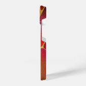 キンツギレッド&金ゴールド iPhoneケース (左側面)