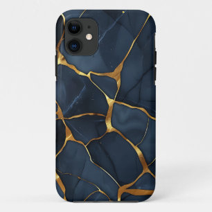 キンツギ日本のダークブルー iPhone 11 ケース