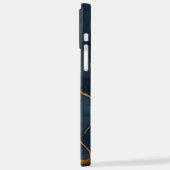 キンツギ日本のダークブルー iPhoneケース (左側面)