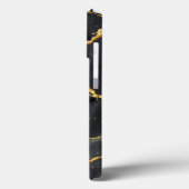 キンツギ日本のブラック&金ゴールド Case-Mate iPhoneケース (裏面 / 左)