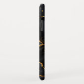 キンツギ日本のブラック&金ゴールド Case-Mate iPhoneケース (裏面/右)