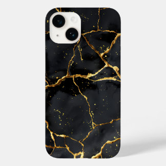 キンツギ日本のブラック&金ゴールド Case-Mate iPhone 14ケース