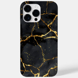 キンツギ日本のブラック&金ゴールド Case-Mate iPhone 14 PRO MAXケース