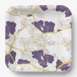 キンツ日本のギ。両面 ペーパープレート