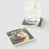 キンティンザジンジャークカ、石のコースター ストーンコースター (横)