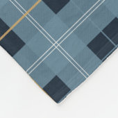 キンニパック大学タータンチェック フリースブランケット (角)