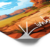 キンバリーオーストラリアヴィンテージ旅行イラストレーション ポスター (角)