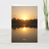 キンバリーサンセット誕生日カード カード (裏面)