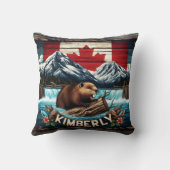 キンバリー地区の滝の近くのカナダビーバーエリア クッション (裏面)