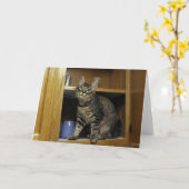 キンバーが戸棚のグリーテ空白のィングカードに入る カード (黄色い花)