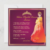 キンフォーマルセアニェラ/クリンスアニョスのプリンセス 招待状 (裏面)