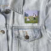 キンボウゲおよびデイジー 缶バッジ (インサイチュ)