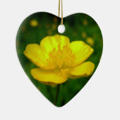 キンボウゲのオーナメントのパーソナライズなキンボウゲのギフト セラミックオーナメント (右)