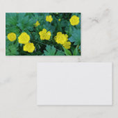 キンボウゲのテーマの名刺 名刺 (正面/裏面)