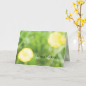 キンボウゲのバースデー・カード カード (黄色い花)